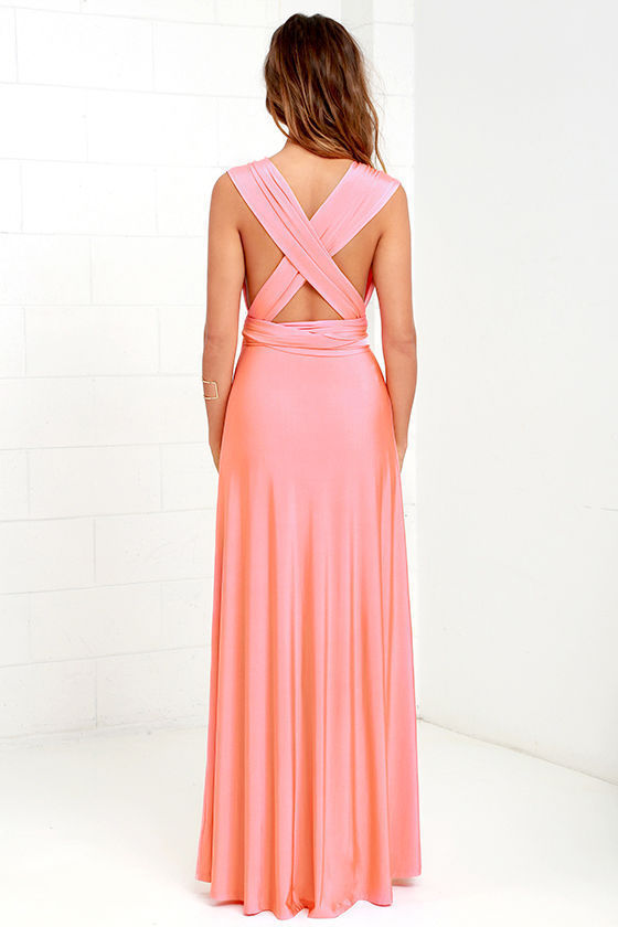 Robe OLYMPIA Terracotta  – Multi-façons à Nouer, Style Élancé